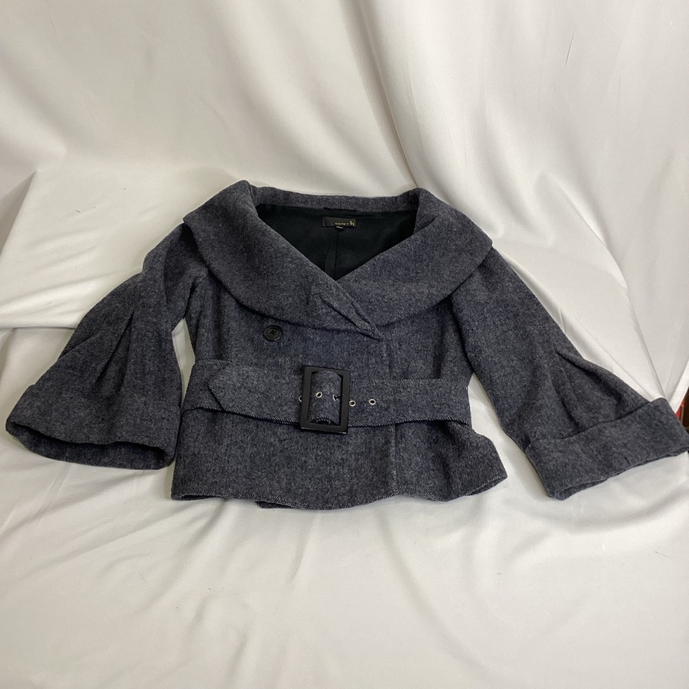 Vintage Rare Asian Market Designer Blazer – Nancy K – Cropped Wool Blend